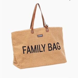 Childhome Family Tan Tote with Leather Handles Color: Teddy Beige  gently used